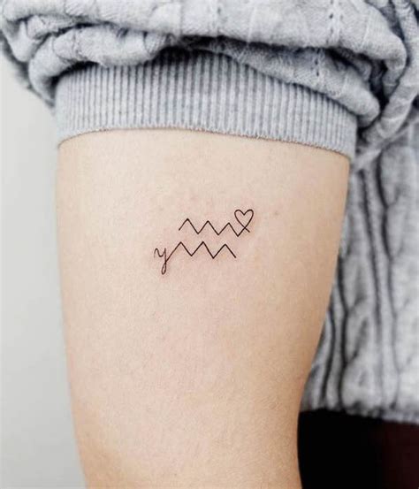 aquarius tattoo minimalist|51 Unique and Gorgeous Aquarius Tattoos Design with Meaning